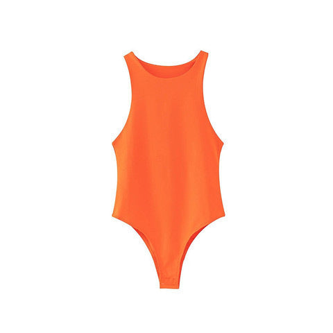 Damen Figurbetontes Tanktop mit breitem Trägerdesign Drune