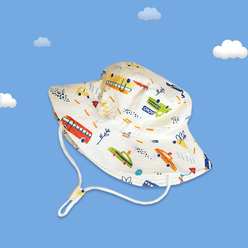 Kinder Sonnenhut mit fröhlichem Motiven Drune