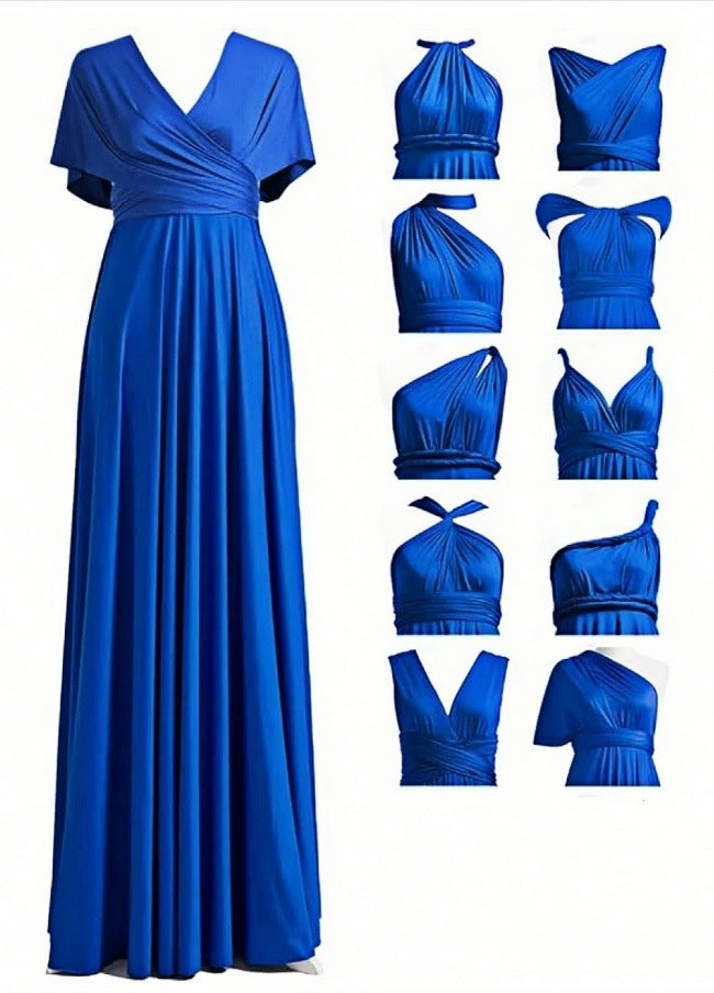Damen Maxikleid mit hochwertigem Wickeldesign Drune