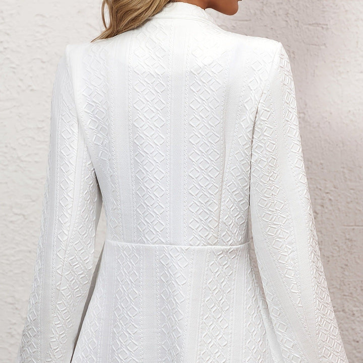 Drune | Damen Eleganter Strickblazer mit feinem Muster