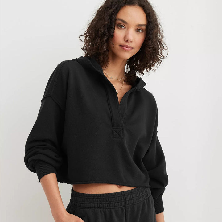 Damen Oversized Kapuzenpullover Drune