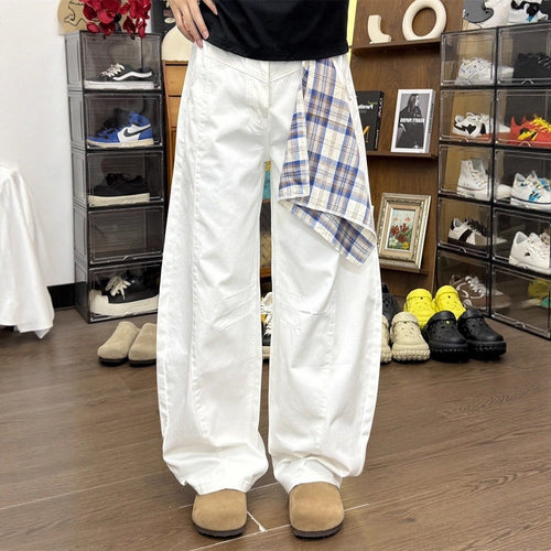 Damen Weitgeschnittene Cargo-Hose Drune