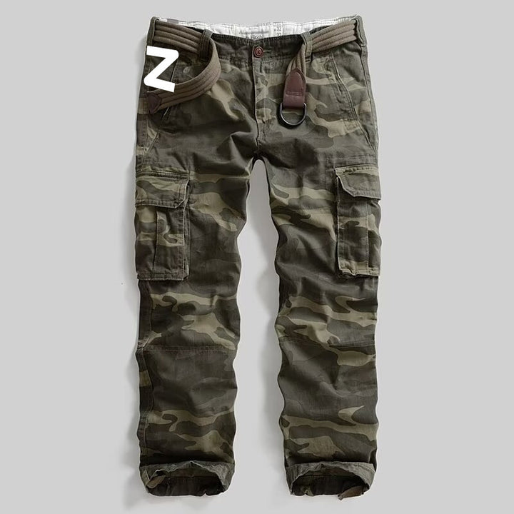 Herren Cargohose mit multifunktionalen Taschen und modernem Camouflagemuster Drune