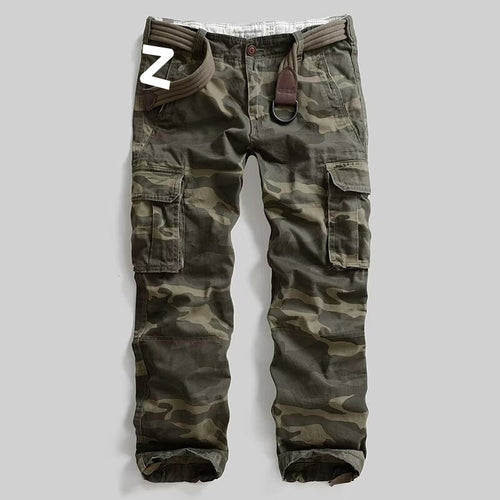 Herren Cargohose mit multifunktionalen Taschen und modernem Camouflagemuster Drune