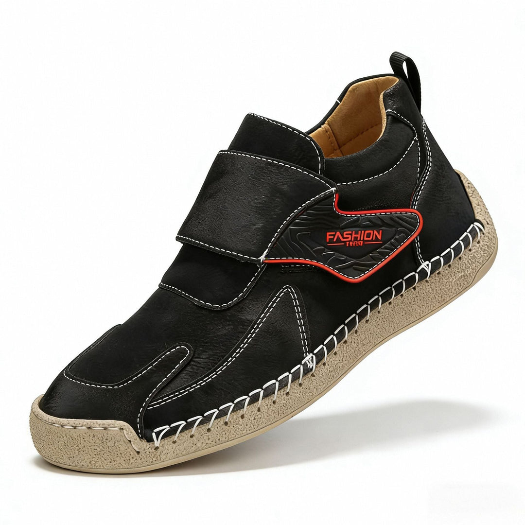 Herren Bequeme und modische Freizeitschuhe mit Klettverschluss Drune