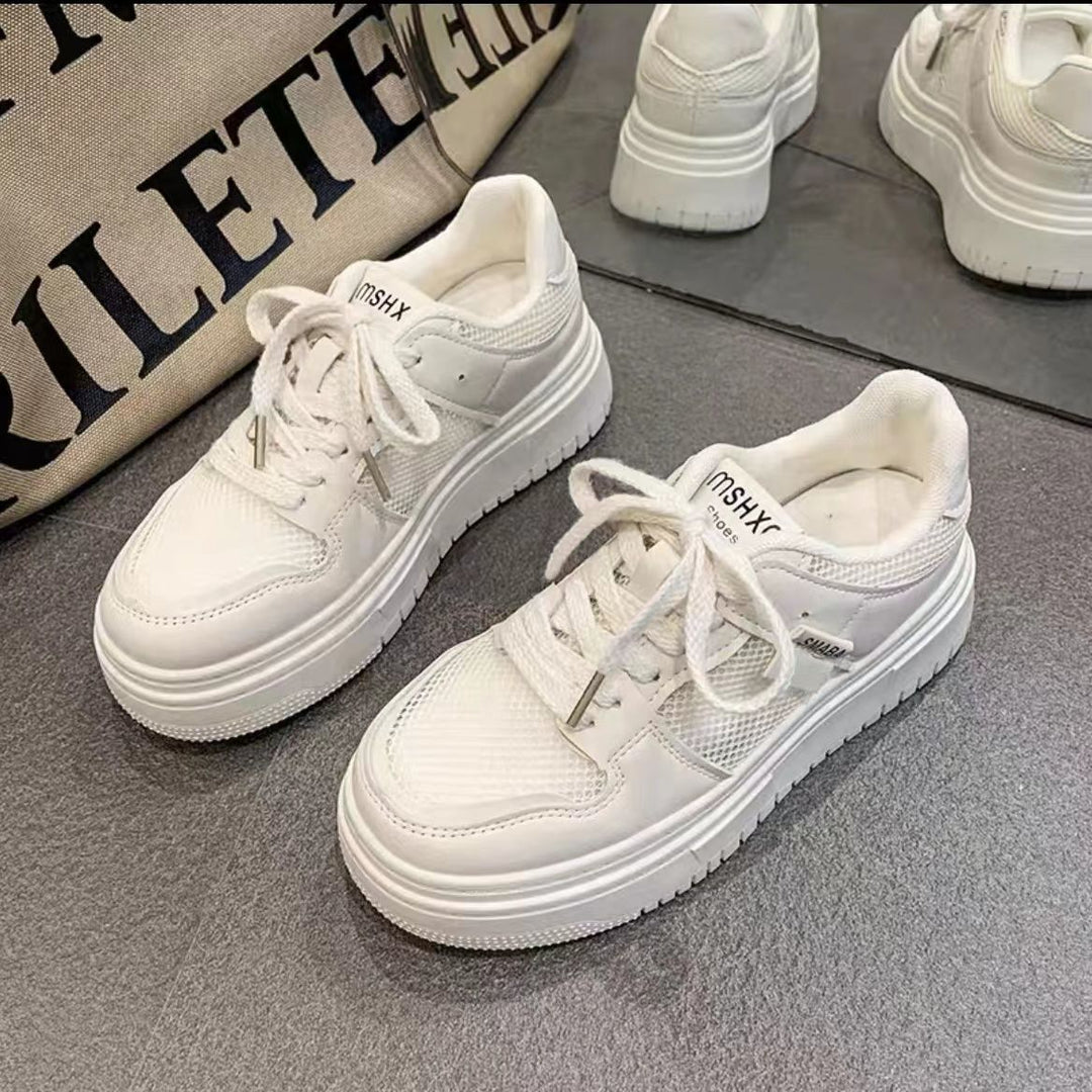 Damen Komfortable und sportliche Sneakers mit atmungsaktiver Mesh-Oberfläche und dämpfender Sohle Drune