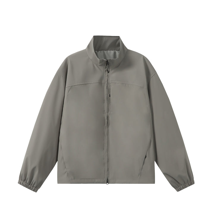 Unisex Leichte, Packbare Funktionsjacke im Oversize-Boxy-Schnitt mit Stehkragen Drune