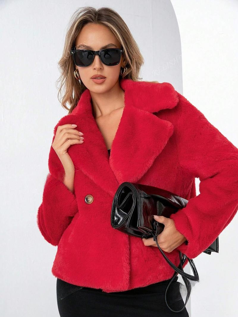 Damen Trendige und weiche Teddyjacke Drune