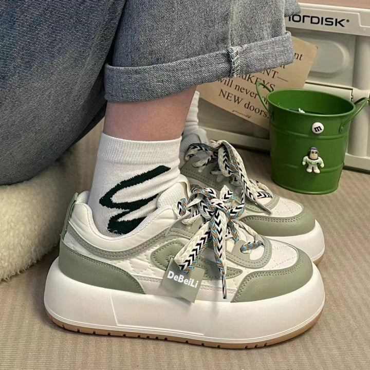 Damen Sportliche Sneaker mit modischem Obermaterial und innovativem Schnürdesign Drune