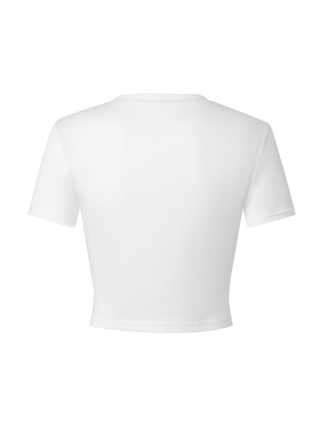 Damen figurbetontes Crop-T-Shirt aus atmungsaktivem Material Drune