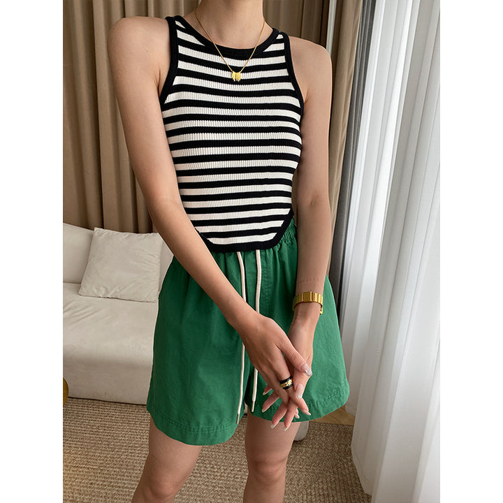 Damen lässiges T-Shirt und Shorts-Set mit kreativen Grafiken Drune