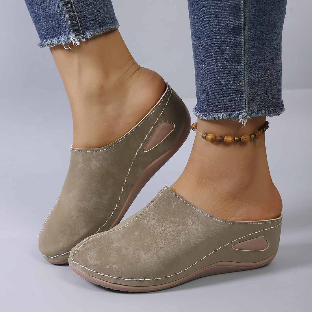 Damen Clogs mit ergonomischem Fußbett und rutschfester Sohle Drune