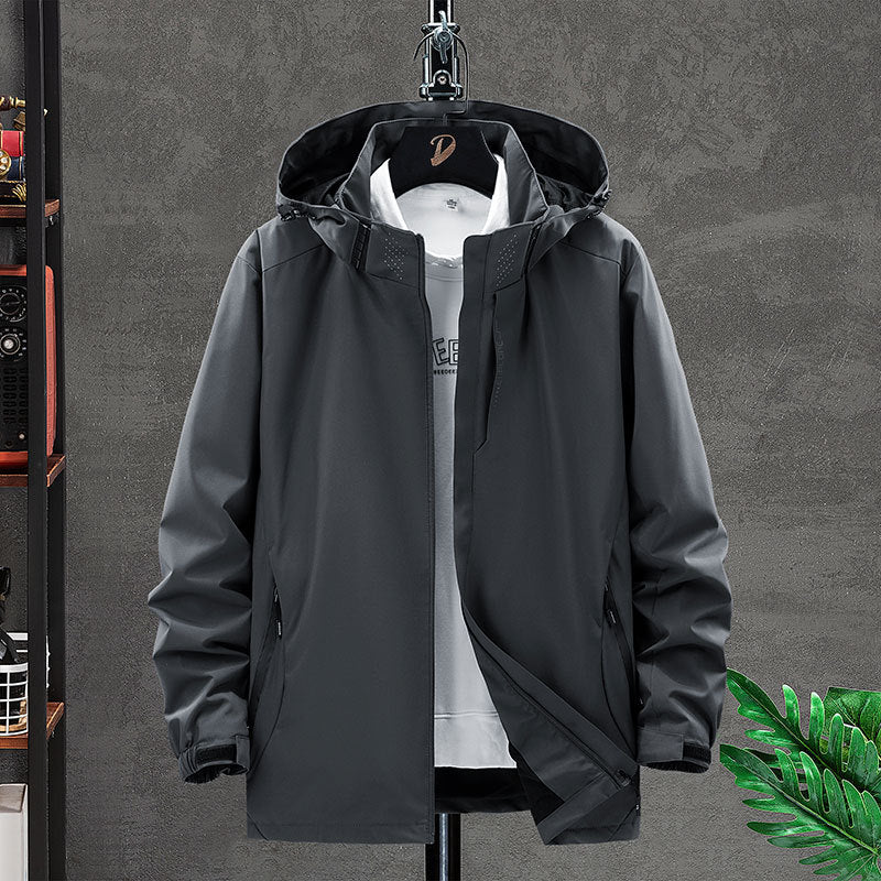 Herren Funktionsjacke mit verstellbarer Kapuze Drune