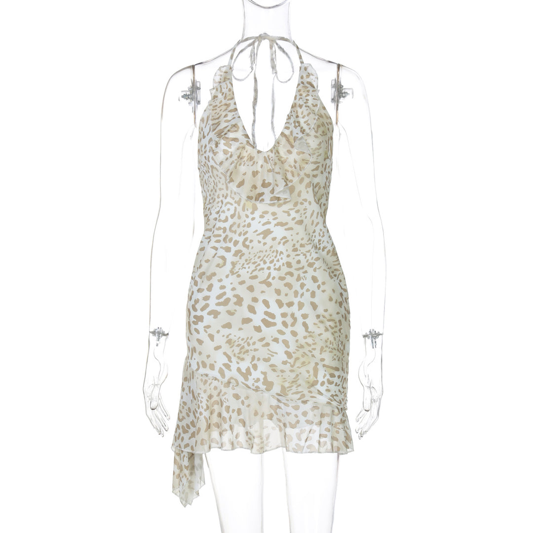 Damen Verspieltes Sommerkleid mit Raffungen und asymmetrischem Saum Drune