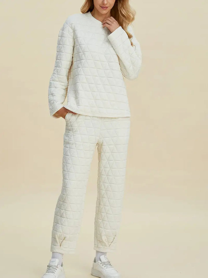 Damen Quilted Lounge-Set Drune