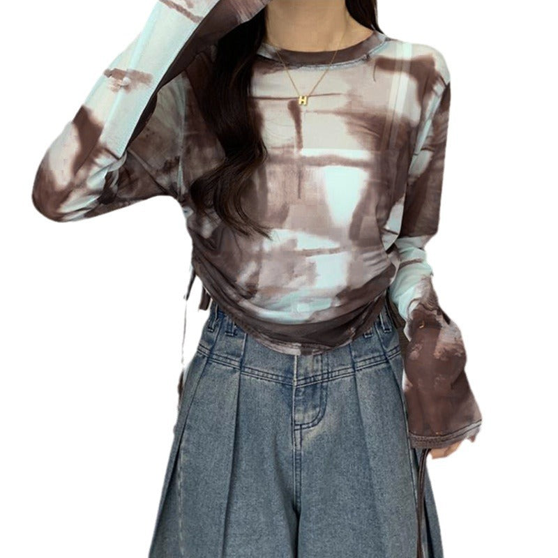 Damen Langarmshirt mit modernen Farbverlauf Drune