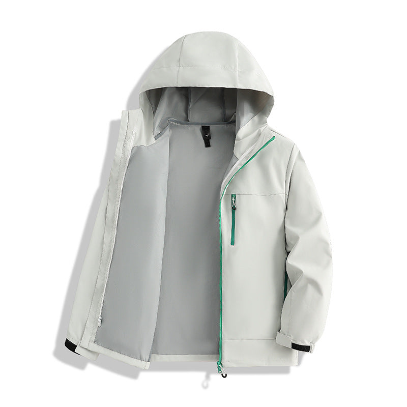 Herren Minimalistische Kapuzen-Softshelljacke mit atmungsaktivem Meshfutter & verdecktem Reißverschluss Drune