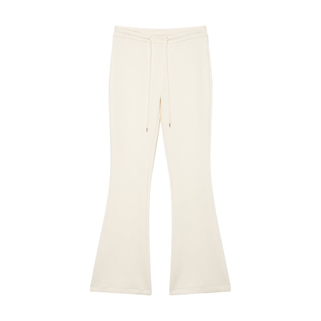 Damen Highwaist Schlaghose aus weichem Sweat mit Tunnelzug Drune