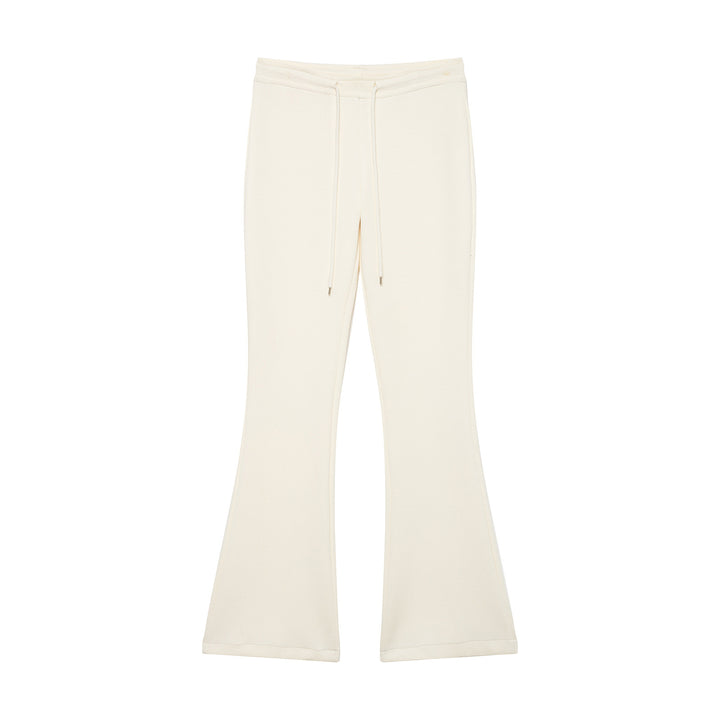 Damen Highwaist Schlaghose aus weichem Sweat mit Tunnelzug Drune