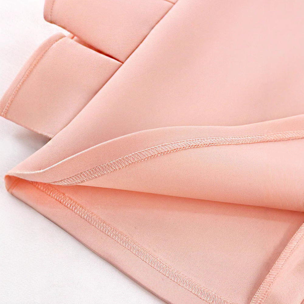 Damen Elegantes Minikleid mit asymmetrischem Schnitt und voluminösen Rüschen Drune