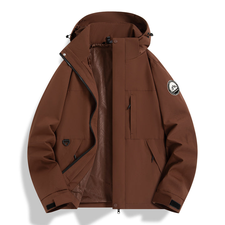 Damen Wasserfeste technische Kapuzenjacke mit verschweißten Nähten und verstellbaren Bündchen Drune
