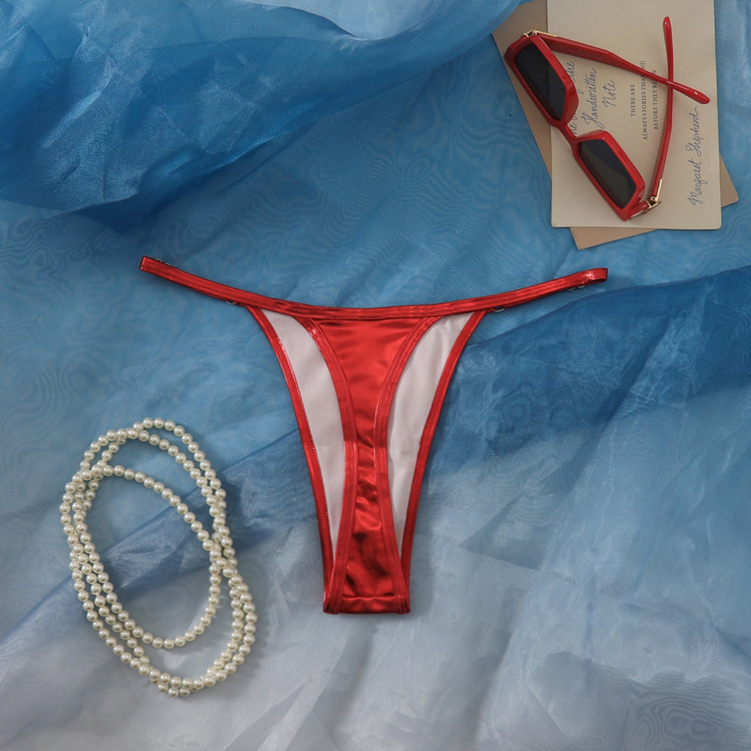 Damen Hochgeschnittener Bikini-Höschen mit elegantem Design Drune