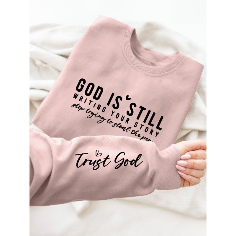 Damen Sweatshirt mit inspirierendem Schriftzug und weichem Material Drune
