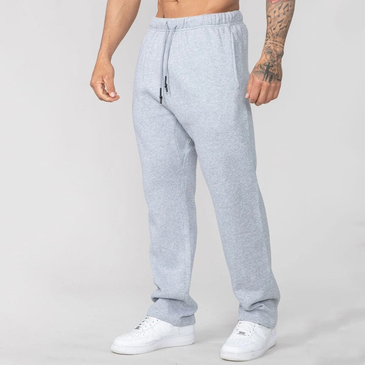 Herren nan Straight‑Leg Sweatpants aus French‑Terry mit elastischem Komfortbund und Kordelzug Drune