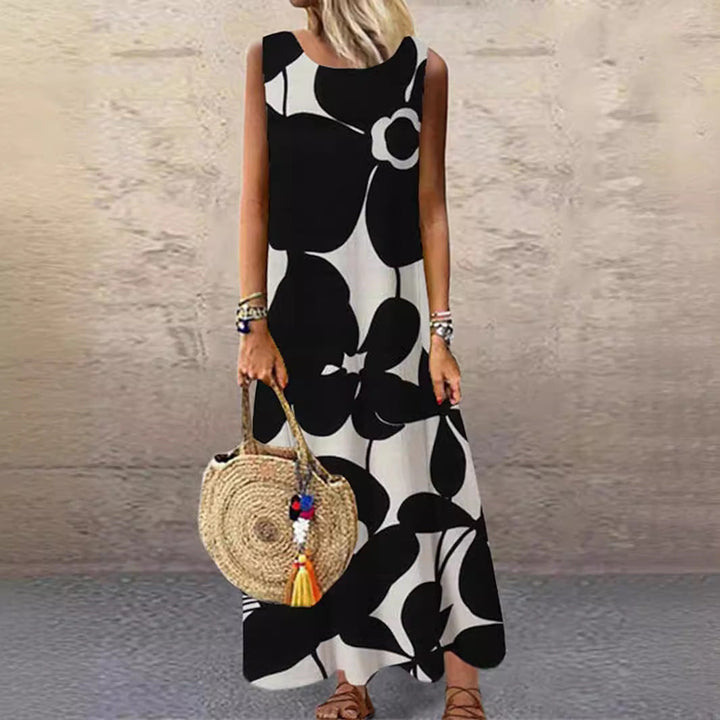 Damen Maxikleid mit floralem Muster Drune