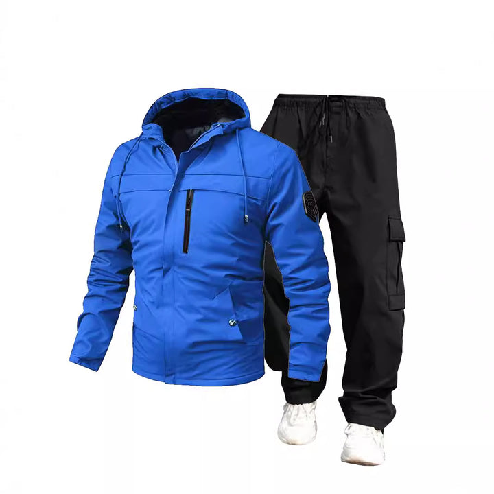 Herren Wetterfeste Outdoor-Jacke und Cargo-Hose Drune