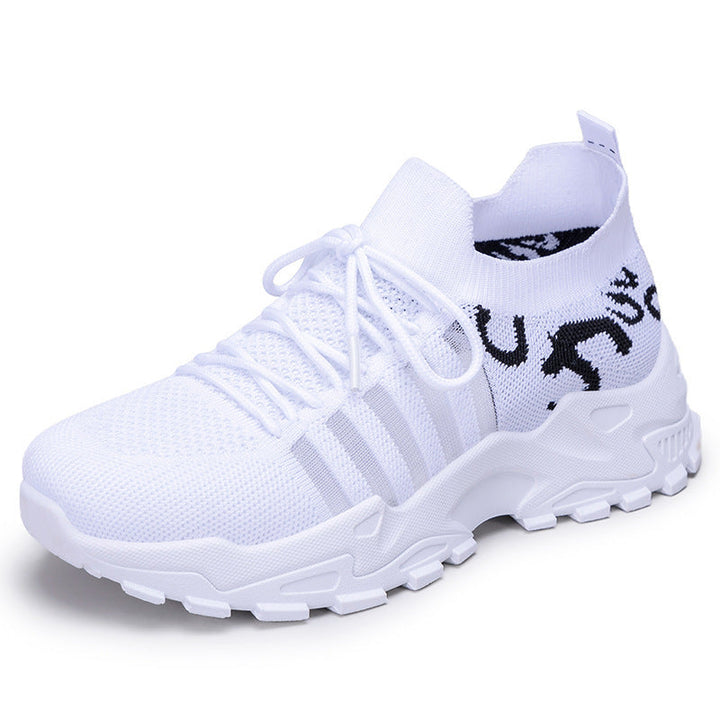 Damen Sportliche Atmungsaktive Sneakers mit elastischem Leisten und rutschfester Sohle Drune
