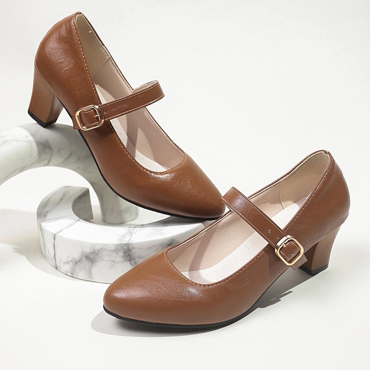 Damen Mary Jane Pumps mit modischem Riemendesign Drune