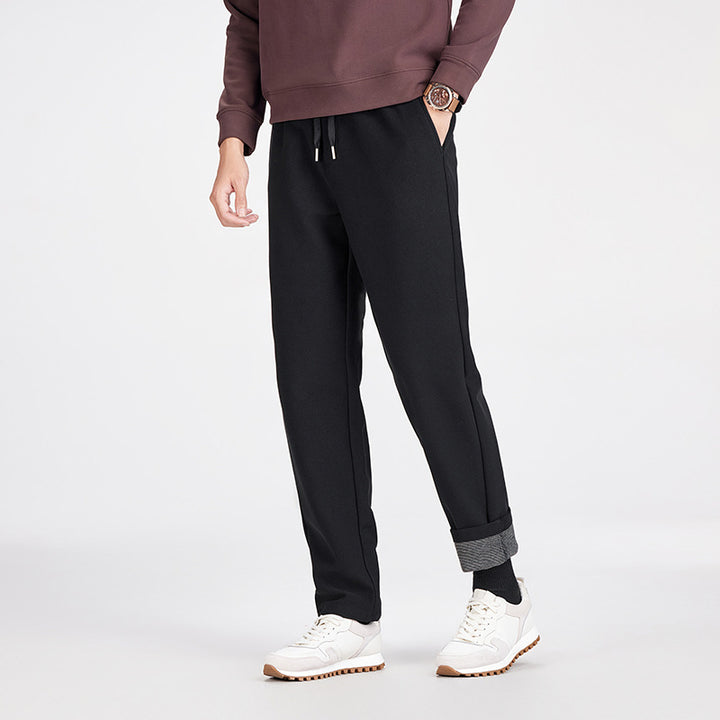 Herren Legere Jogginghose mit geradem Schnitt, elastischem Bund und umgeschlagenem Saum Drune