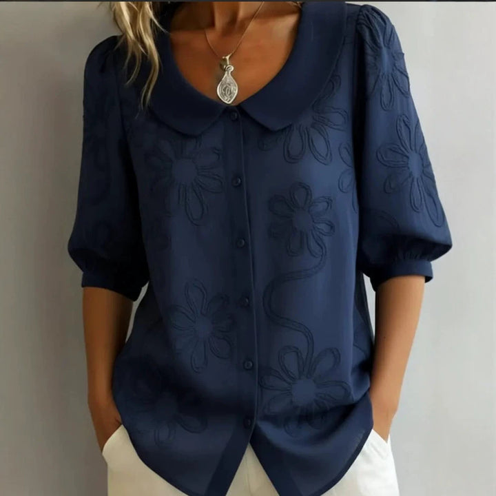 Damen Bluse mit floralem Muster Drune