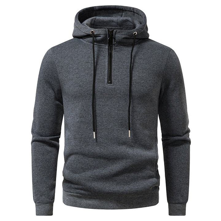 Herren Kapuzenpullover mit modernem Reißverschluss und atmungsaktivem Material Drune