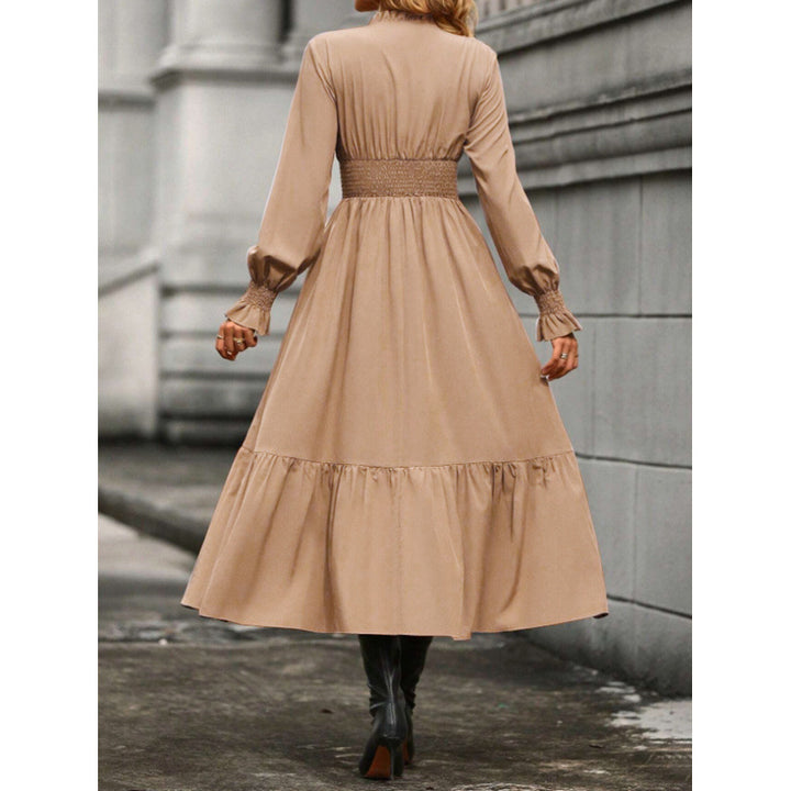 Damen Maxikleid mit schwingendem Rock und elastischem Tailleneinsatz Drune