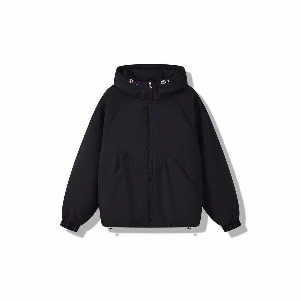 Damen Leicht wattierte Kapuzenjacke mit Raglanärmeln, elastischen Bündchen und verstellbarem Saum Drune