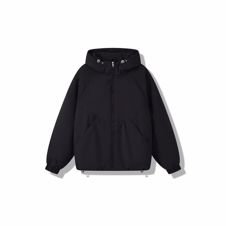 Damen Leicht wattierte Kapuzenjacke mit Raglanärmeln, elastischen Bündchen und verstellbarem Saum Drune