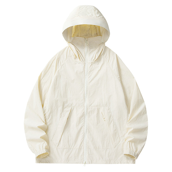 Damen Atmungsaktive und Wasserdichte Outdoor-Jacke Drune