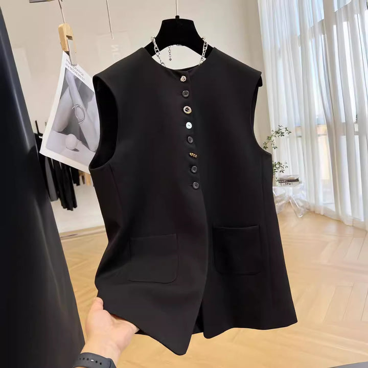 Damen ärmellose Blazer-Weste Drune
