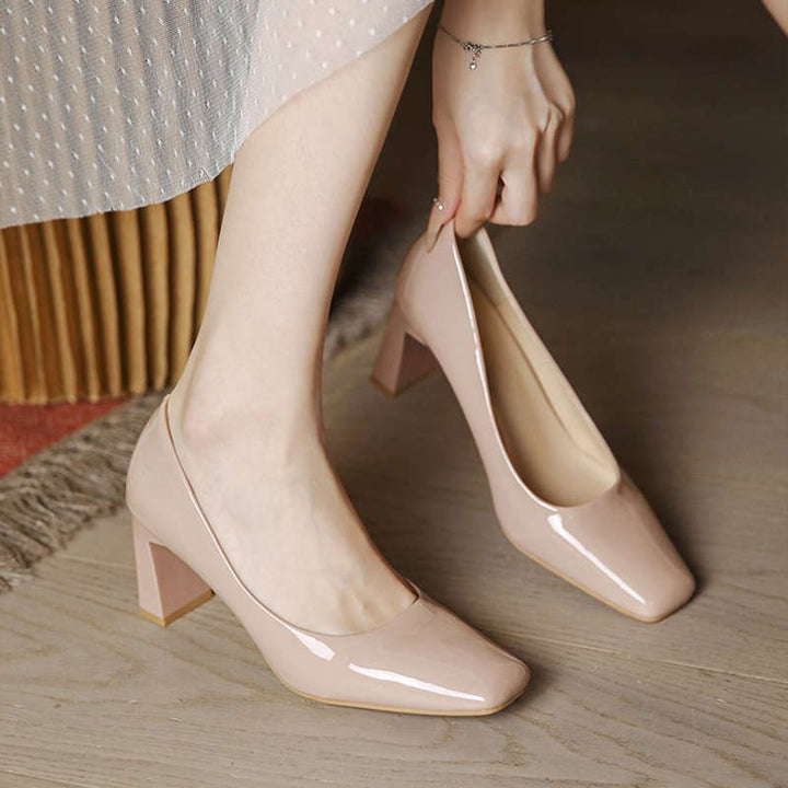 Damen Elegante und zeitgemäße Pumps mit blockierendem Absatz Drune