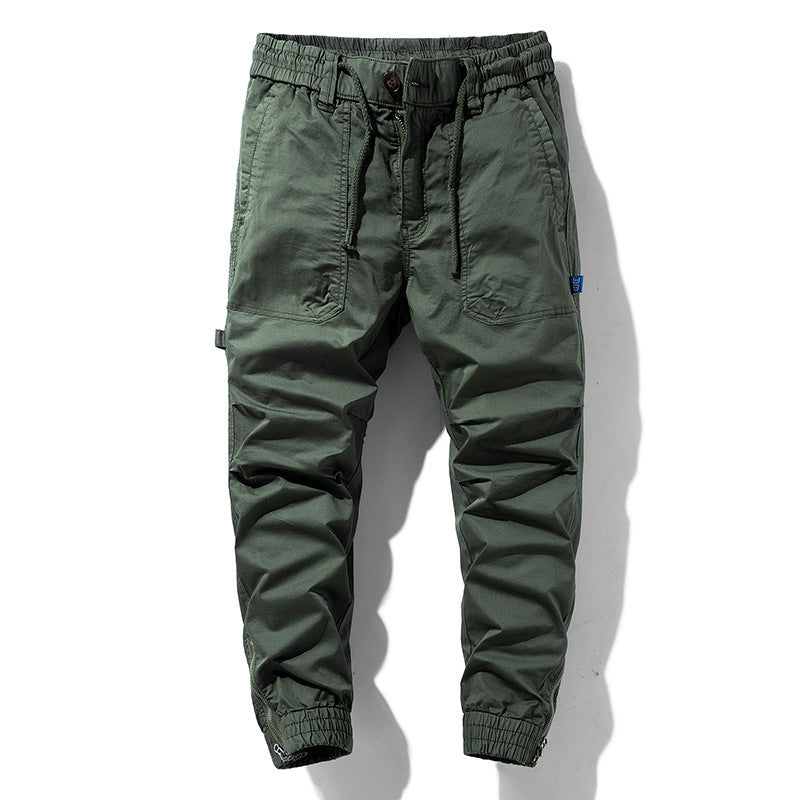 Herren Multifunktions-Cargojoggerhose mit elastischem Komfortbund, Karabiner‑Loop und Zipper-Knöchel Drune