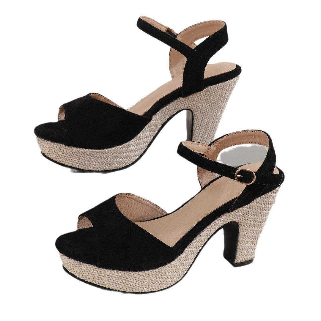Damen Plateau-Pumps mit ausgefallenem Strukturdesign und elegantem Absatz Drune