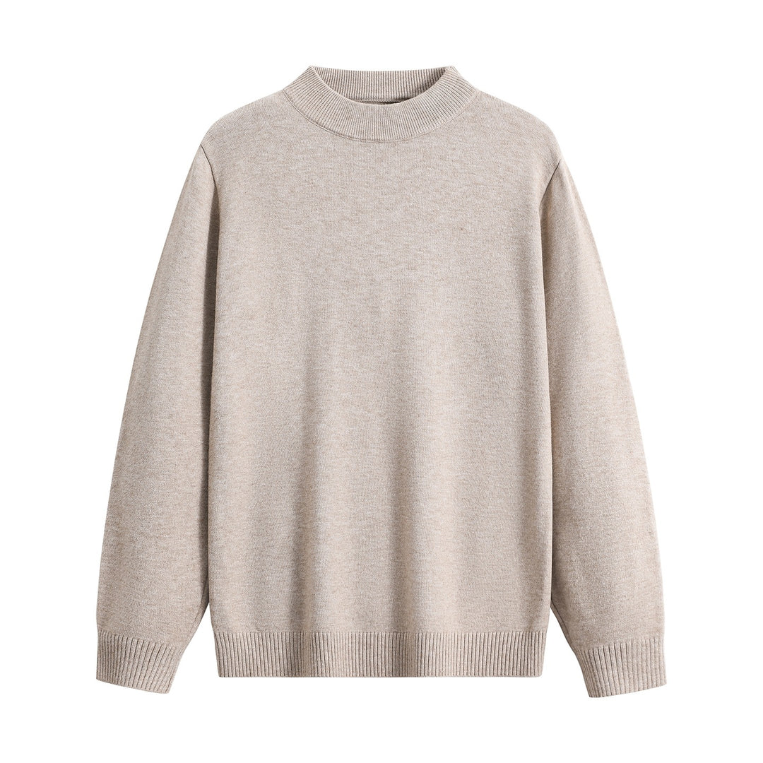 Unisex Oversize Rundhals-Pullover aus schwerer Baumwollmischung mit gerippten Bündchen Drune