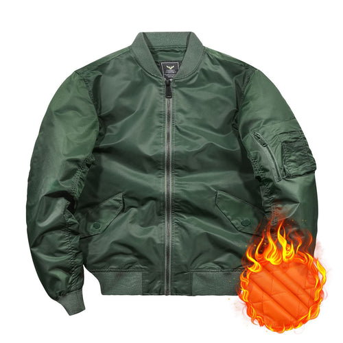 Herren Fliegerbomberjacke mit gesteppter Thermofütterung und Ärmeltasche Drune