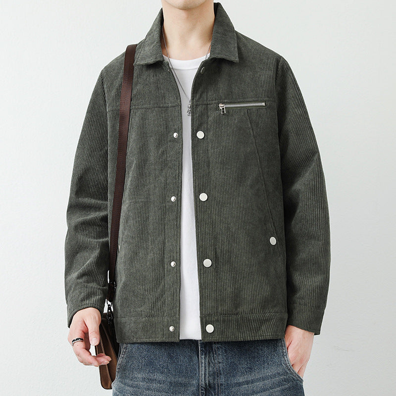 Herren Modische Cordjacke Drune