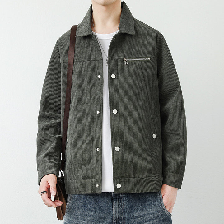 Herren Modische Cordjacke Drune