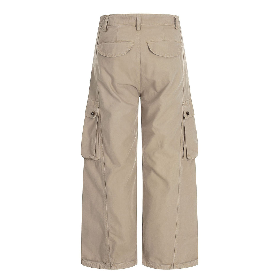 Damen Weite Cargo-Culotte-Shorts mit aufgesetzten Pattentaschen Drune