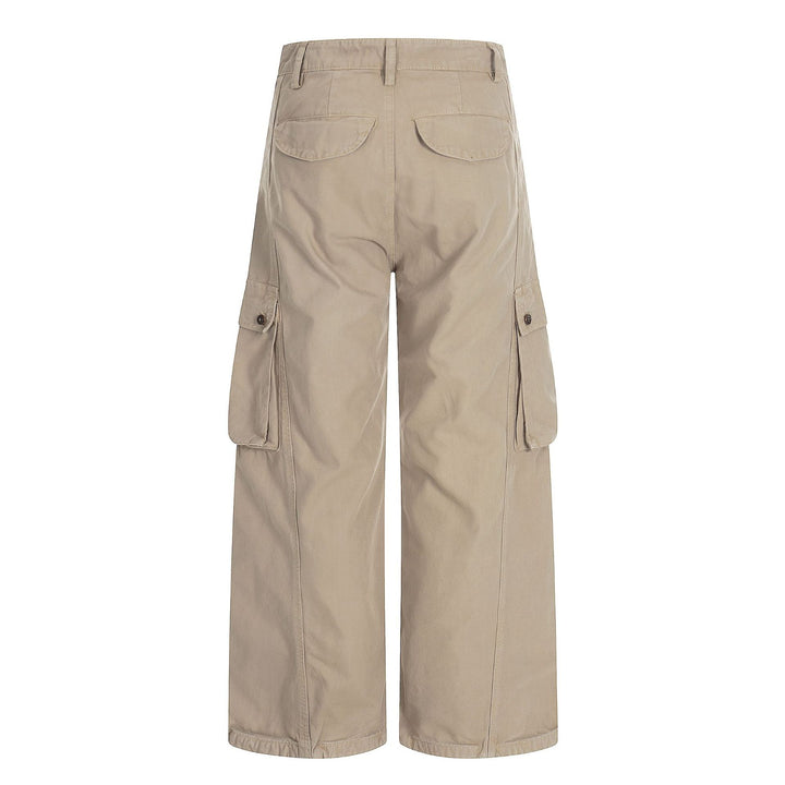 Damen Weite Cargo-Culotte-Shorts mit aufgesetzten Pattentaschen Drune