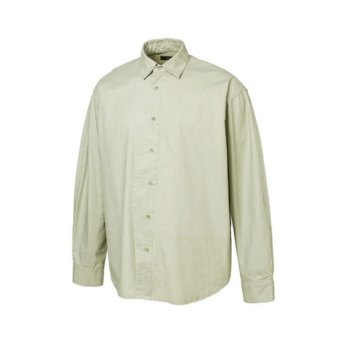 Herren Weites Oversize-Hemd aus Baumwoll-Twill mit Kentkragen und Relaxed‑Fit Drune